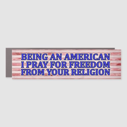 American Freedom From Religion Car Magnet
