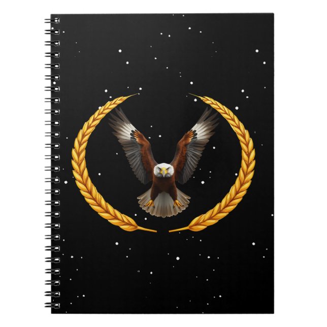 American Freedom Scene | Patriotic Eagle Notebook (Front)