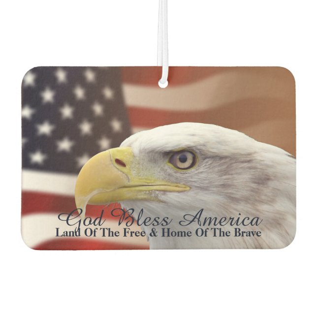 American Freedom Symbols Air Freshener" Freshener (Front)