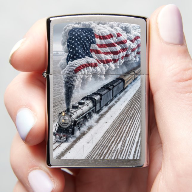 American Freedom Train Zippo Lighter (In Hand)