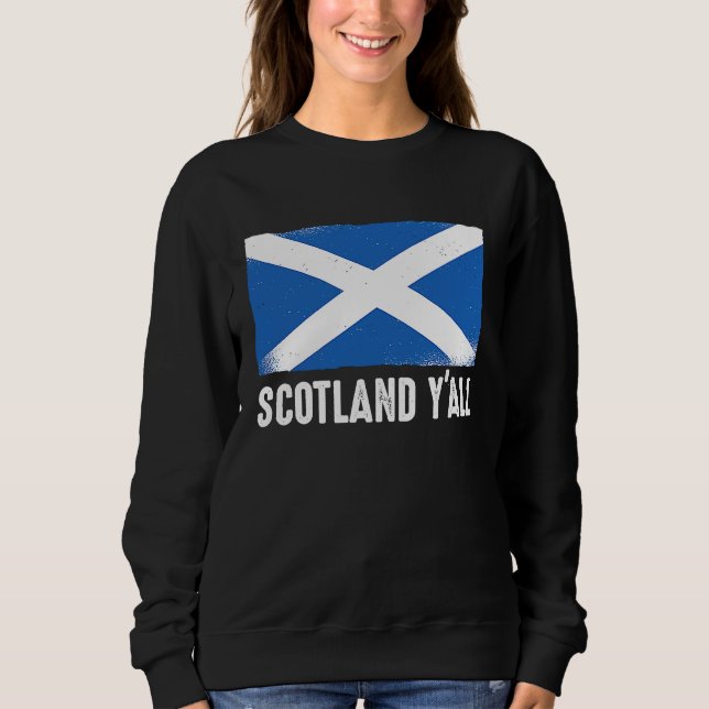 American Funny Scottish Scotland Y'All Sweatshirt (Front)