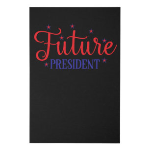 American Future President Faux Canvas Print