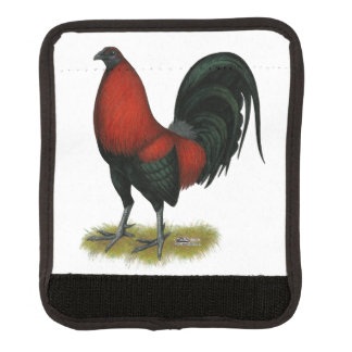 American Game BB Black Red Rooster Luggage Handle Wrap