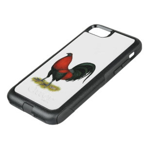American Game BB Black Red Rooster OtterBox Commuter iPhone SE/8/7 Case
