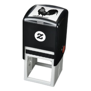American Game BB Black Red Rooster Self-inking Stamp