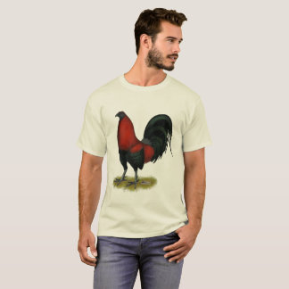 American Game BB Black Red Rooster T-Shirt