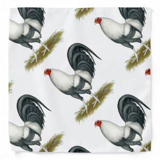 American Game Silver Blue Gamecock Bandana