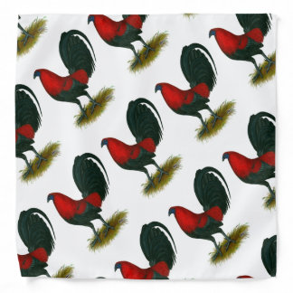 American Gamecock:  Brown Red Bandana