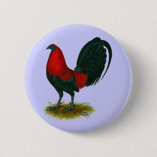 American Gamecock: Brown Red Button