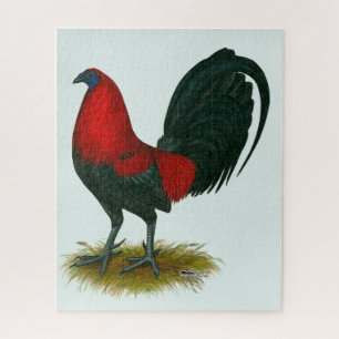 American Gamecock: Brown Red Jigsaw Puzzle