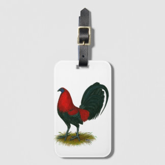 American Gamecock: Brown Red Luggage Tag