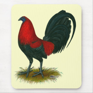 American Gamecock: Brown Red Mouse Pad