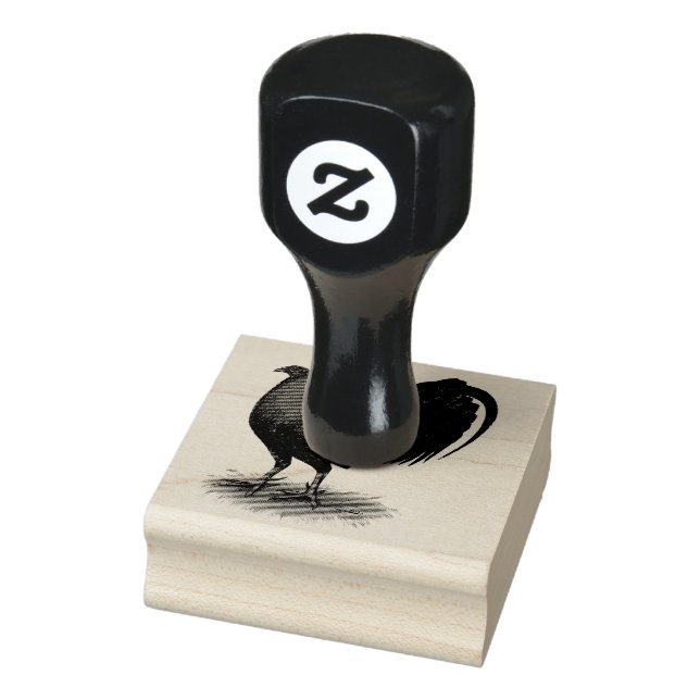 American Gamecock:  Brown Red Rubber Stamp (Stamp)