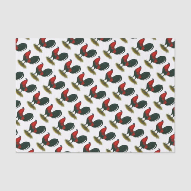 American Gamecock:  Brown Red Tissue Paper (Front)