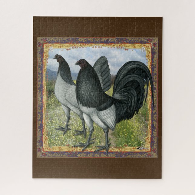 American Games:  Self Blue or Dun Jigsaw Puzzle (Vertical)