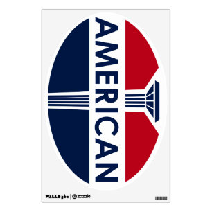 American Gas Station sign. Flat and clean version Wall Sticker