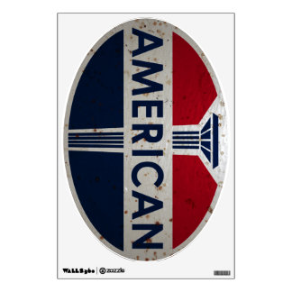 American Gas Station sign. Rusted version Wall Decal