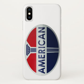 American Gas Station vintage sign crystal version. iPhone X Case