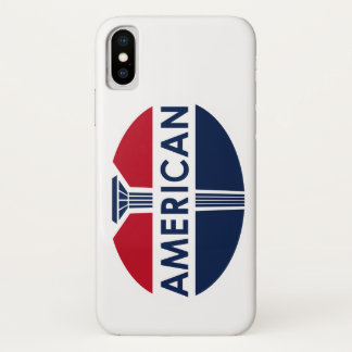American Gas Station vintage sign flat version. iPhone X Case