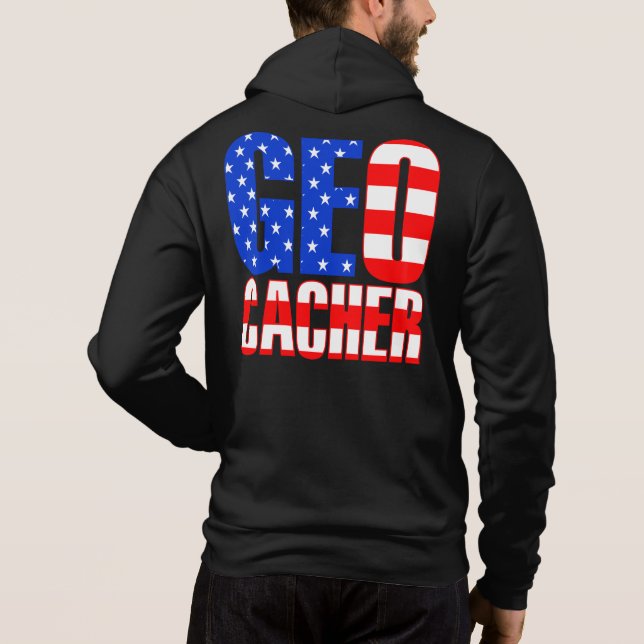 American Geocacher Hoodie (Back)