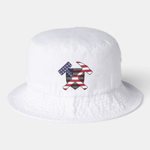 American Geologist's Rock Hammer Logo Bucket Hat