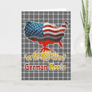 American German Roots Greetings Card