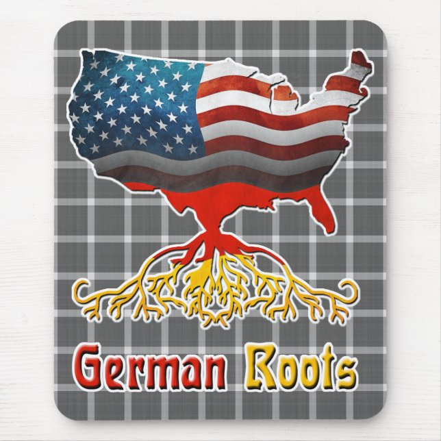 American German Roots Mousemat Mouse Pad (Front)