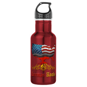 American German Roots Water Bottle