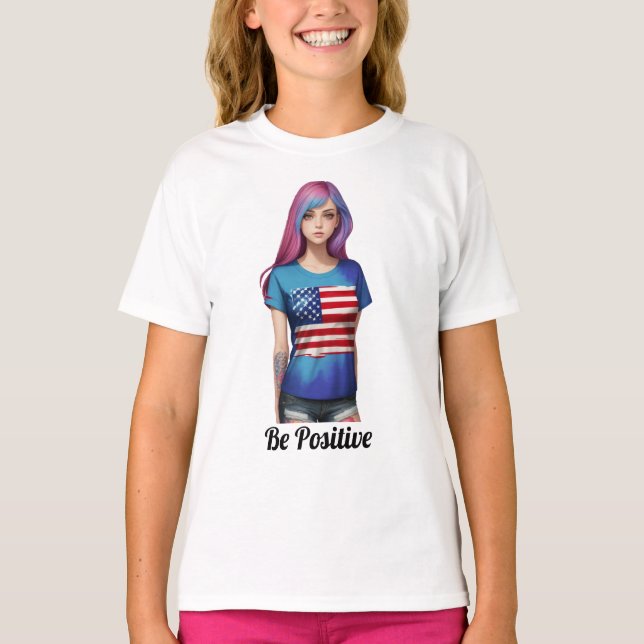 American Girl artwork T-Shirt (Front)