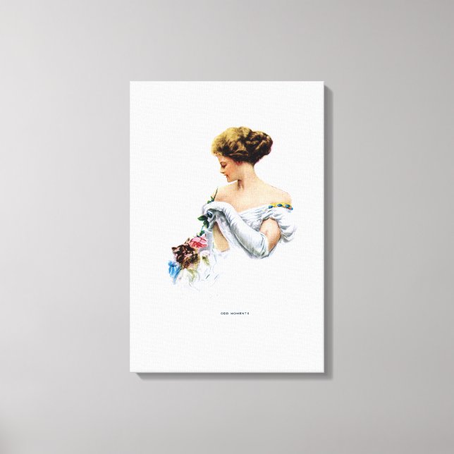 American Girl - Odd Moments by Harrison Fisher Canvas Print (Front)