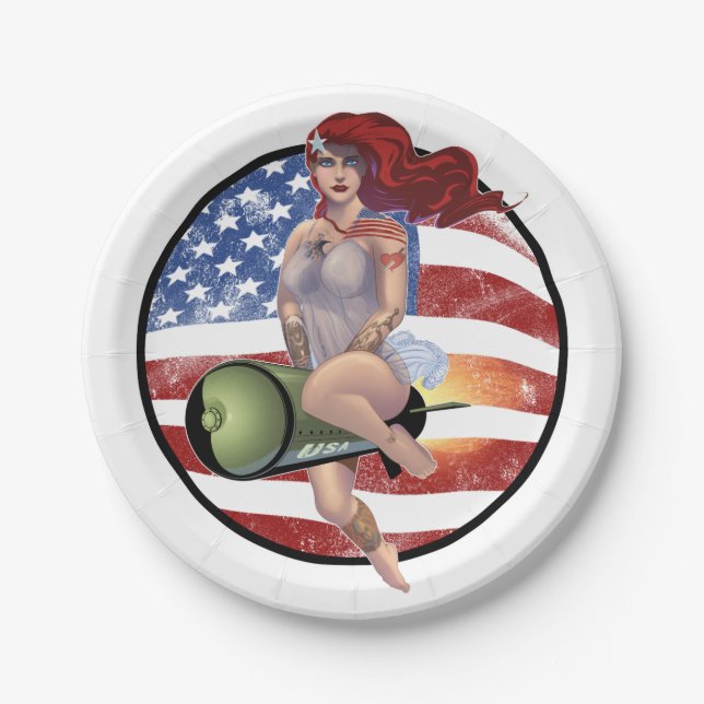 American Girl Paper Plates (Front)