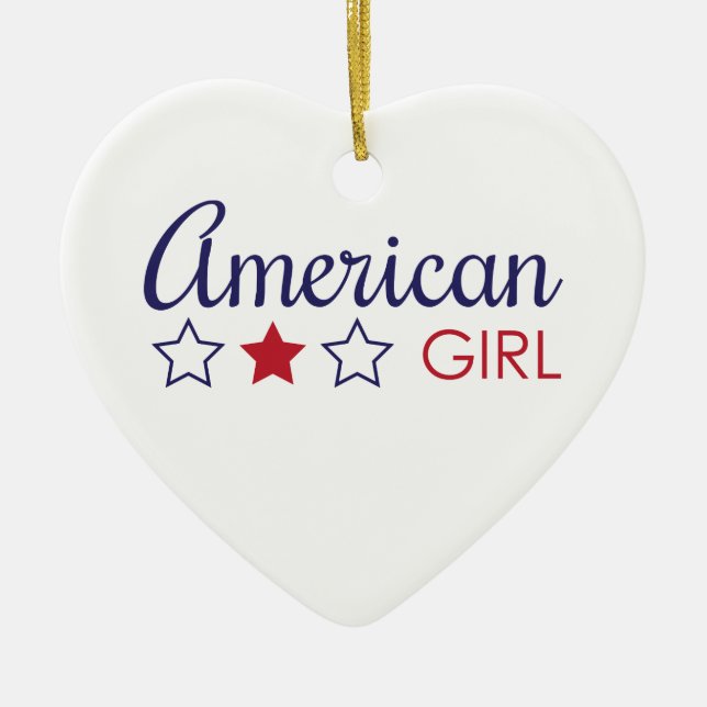 American Girl Stars Ceramic Ornament (Front)