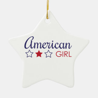 American Girl Stars Ceramic Ornament
