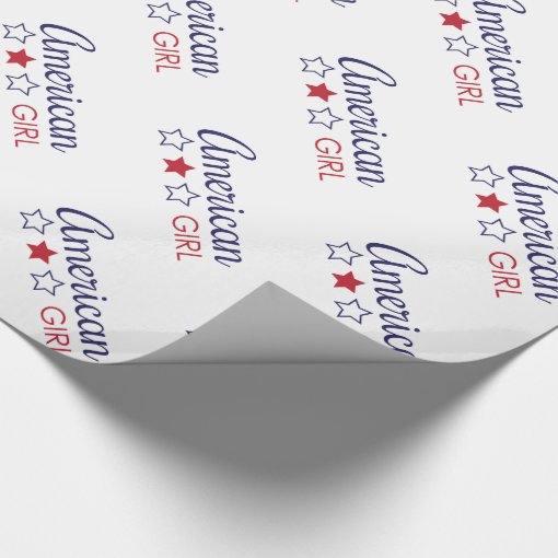 American Girl Stars Wrapping Paper Zazzle