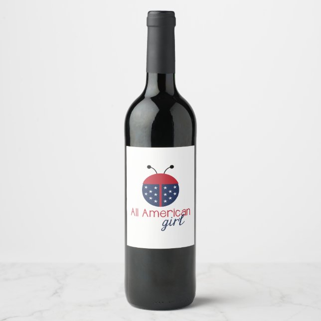 American Girl Wine Label (Front)