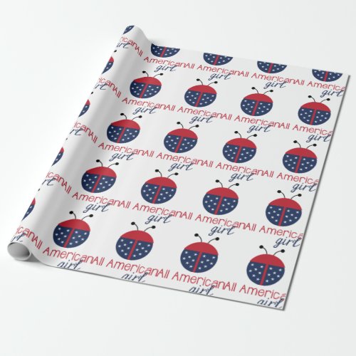 American Girl Wrapping Paper