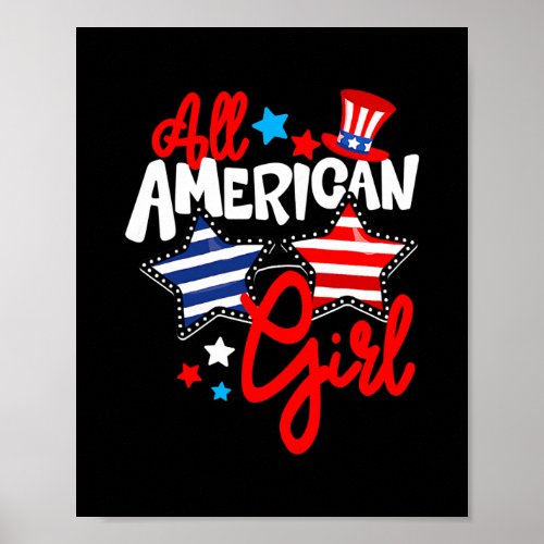 American Girls Patriotic July 4th Fun For Family Poster