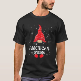 American Gnome Family Matching Christmas Funny Paj T-Shirt