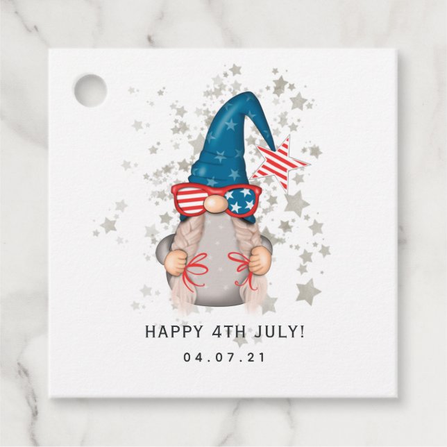 American Gnome Favor Tags (Front)
