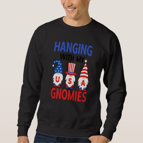 American Gnomes Patriotic Gnome Usa 4th Of July Me Sweatshirt
