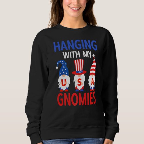 American Gnomes Patriotic Gnome Usa 4th Of July Me Sweatshirt