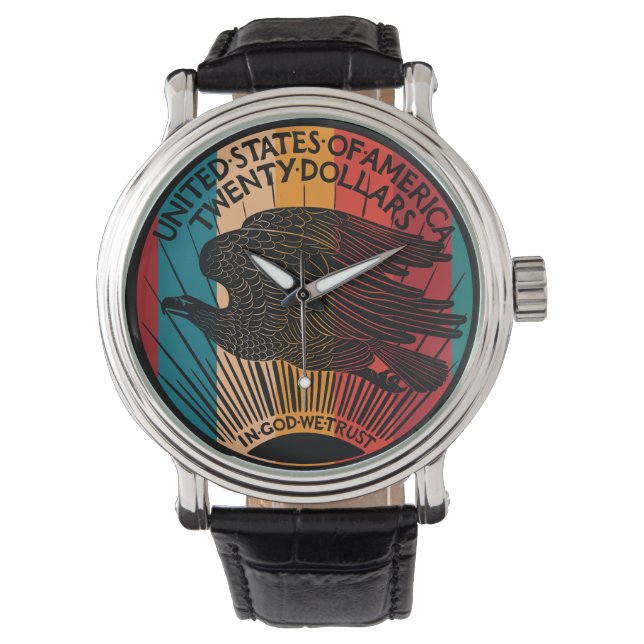 American gold coin 20 dollars watch (Front)