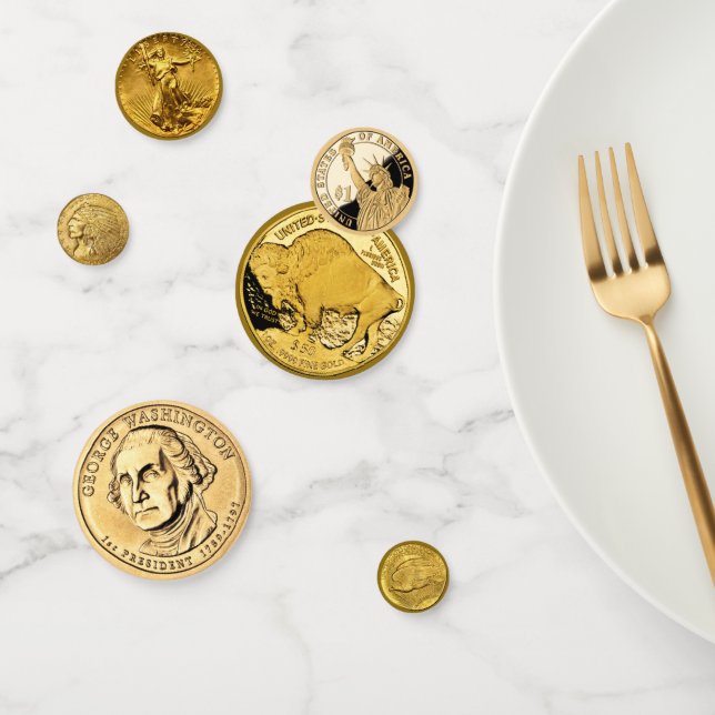 American Gold Coins Confetti (Group)