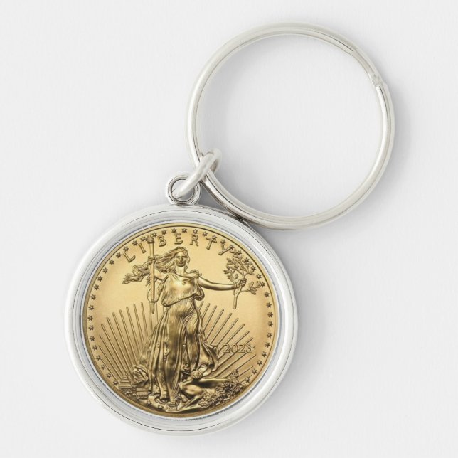 American Gold Eagle coin Keychain (Front)