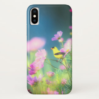 American Goldfinch and Coreopsis iPhone X Case