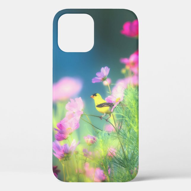 American Goldfinch and Coreopsis  Case-Mate iPhone Case (Back)
