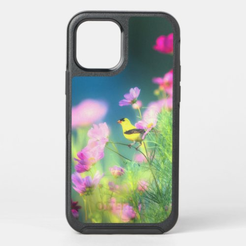 American Goldfinch and Coreopsis   OtterBox Symmetry iPhone 12 Case