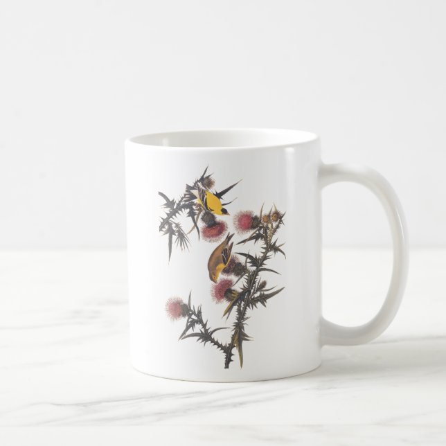American Goldfinch Audubon Birds of America Coffee Mug (Right)