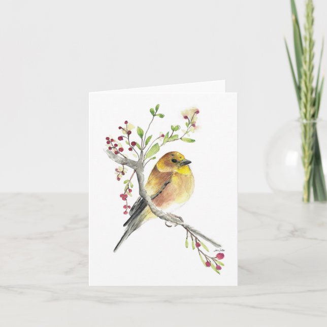 American Goldfinch Bird Card (Front)