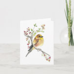 American Goldfinch Bird Card